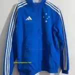 cruzeiro blue white reversible windbreaker jacket