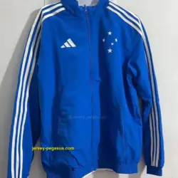 cruzeiro blue white reversible windbreaker jacket