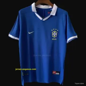 Retro 1970 Brazil Away Blue Jersey