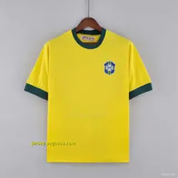 Retro 1970 Brazil Home Jersey 10#Pelé Commemorate The King Of Football