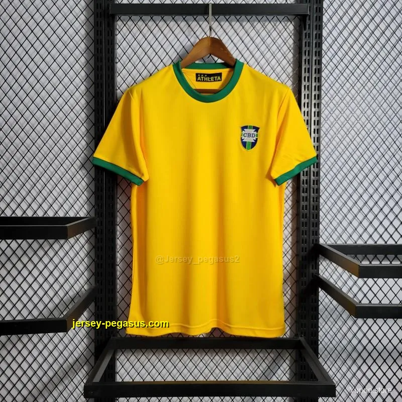 Retro 1972 Brazil Home Jersey Retro 1972 Brazil Home Jersey