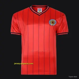 Retro 1982 Scotland Away Red Jersey