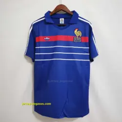 Retro 1984 France Home Soccer Jersey