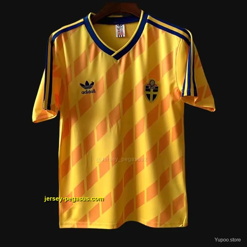 Retro 1988 Sweden Home Jersey Retro 1988 Sweden Home Jersey