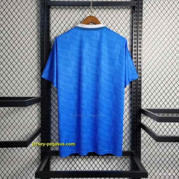 Retro 1992 Brazil Away Blue Jersey