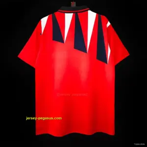 Retro 1992 England Away Red Jersey