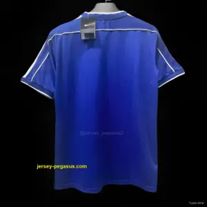 Retro 1998 Brazil Away Blue Jersey