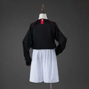 M-U Away Retro Long Sleeve Kids Kit Jersey
