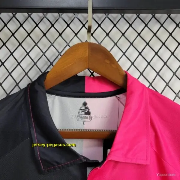 Retro 1998 Mexico CAMPOS 1 Home Black Pink Jersey