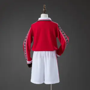 M-U Home Retro Long Sleeve Kids Kit Jersey