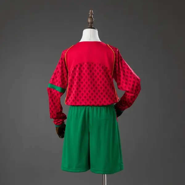 Portugal 2004 Home Retro Long Sleeve Kids Kit Jersey
