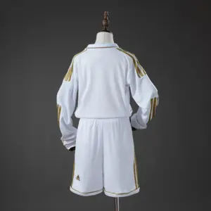 Real Madrid Home Retro Long-Sleeve Kids Kit Jersey