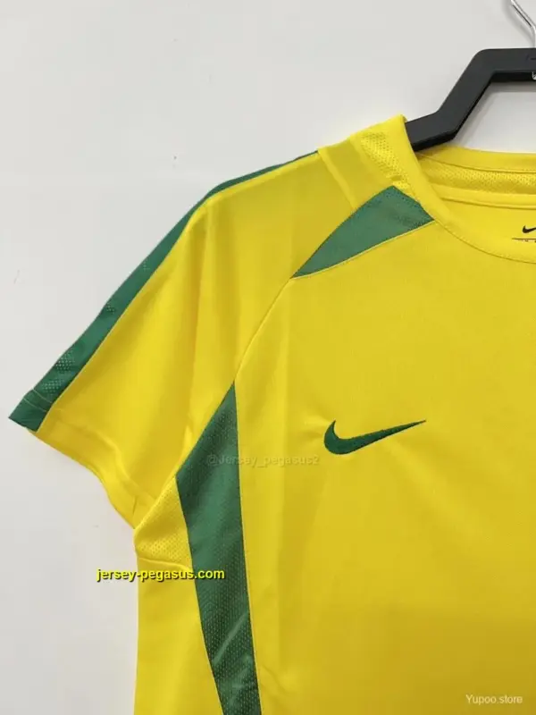 Retro 2002 Brazil Home Soccer Jersey