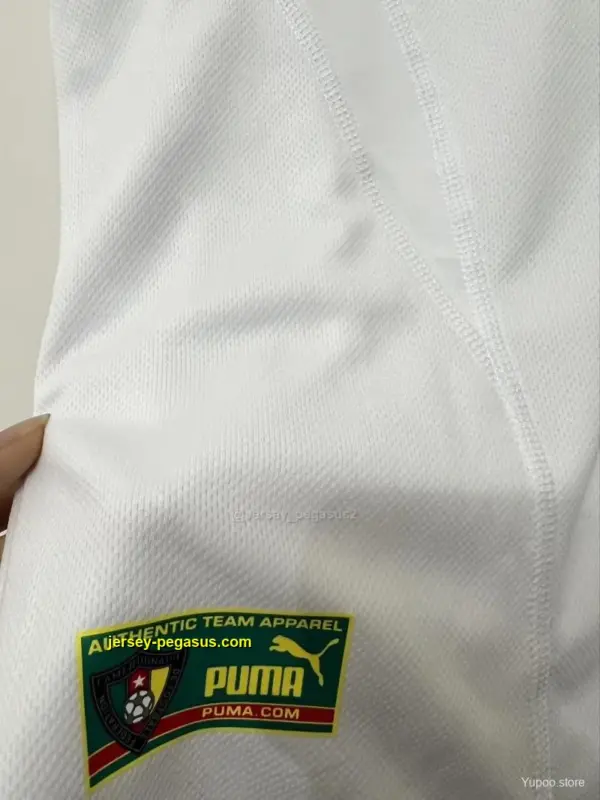 Retro 2002 Cameroon White Jersey