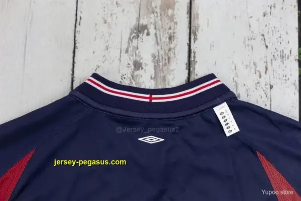 Retro 2002 England Away Reversible (RedNavy) Soccer Jersey
