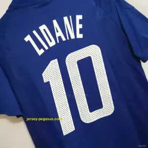Retro 2002 France Home Soccer Jersey
