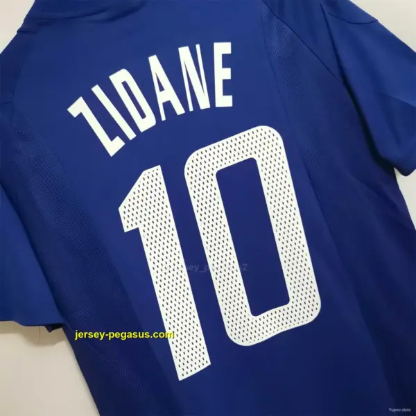 Retro 2002 France Home Soccer Jersey