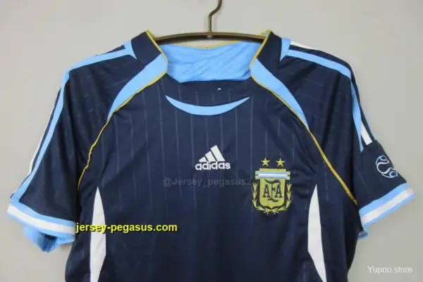 Retro 2006 Argentina Away Blue Jersey