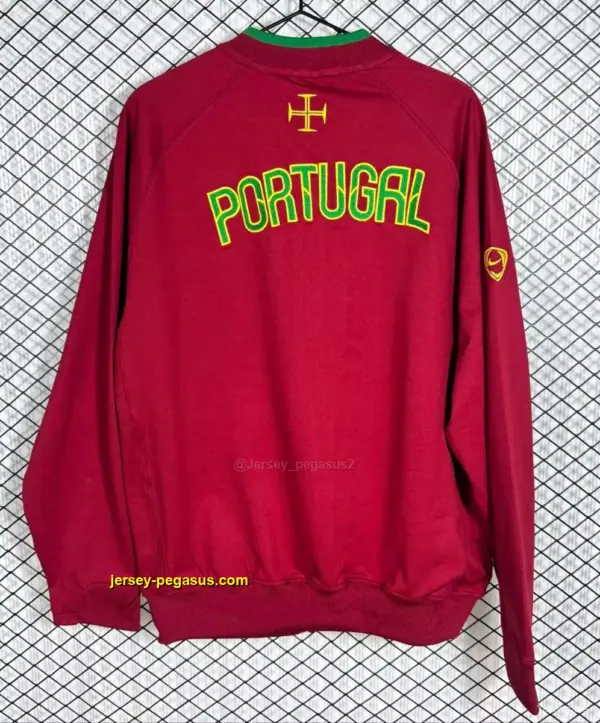 Retro 2006 Portugal Red Full Zipper Jacket