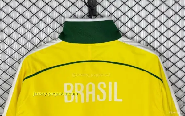 Retro 2010 Brazil Home Windbreaker