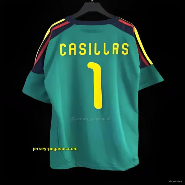 Retro 2010 Spain Green Goalkeeper Jersey