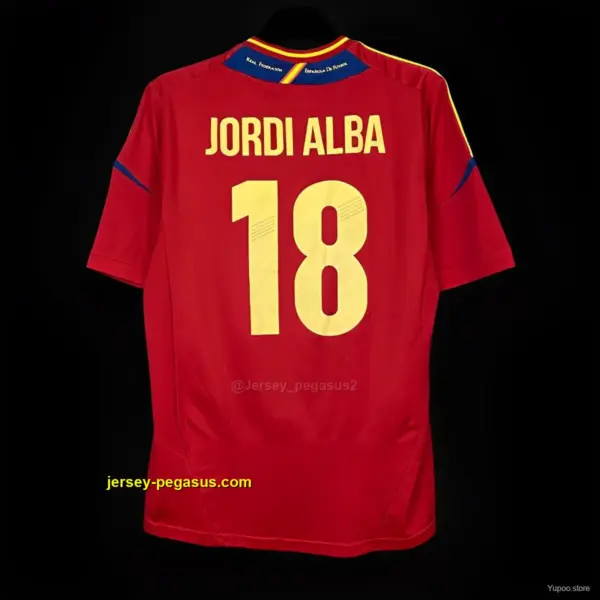 Retro 2012 Spain Home Jersey