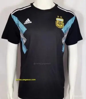 Retro 2018 Argentina Away Black Jersey