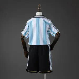 Argentina 1998 Home Retro Kids Kit Jersey