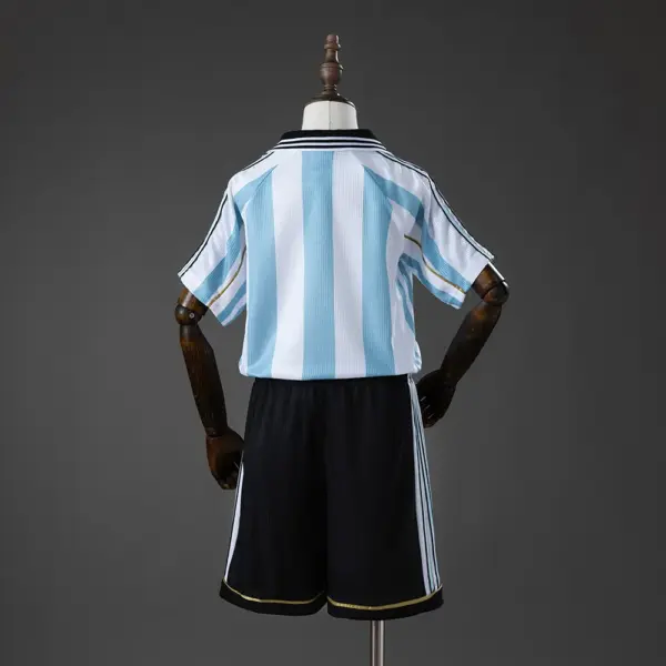 Argentina 1998 Home Retro Kids Kit Jersey