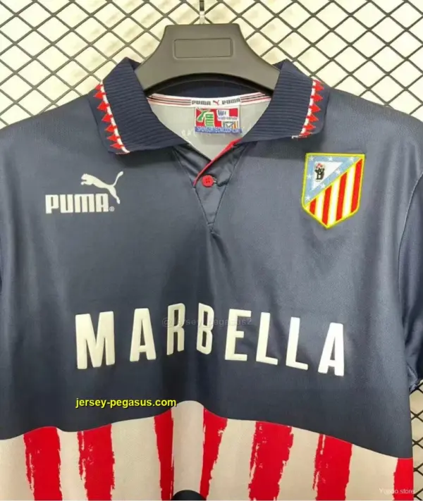 Retro Atletico Madrid Away Navy Jersey