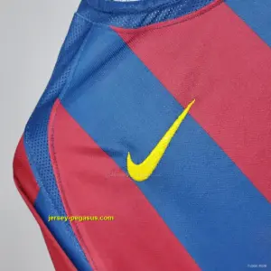 Retro Barcelona 2006 UEFA Champions League Home Soccer Jersey