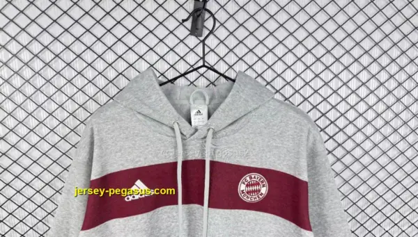 Retro Bayern Munich Grey Hoodie