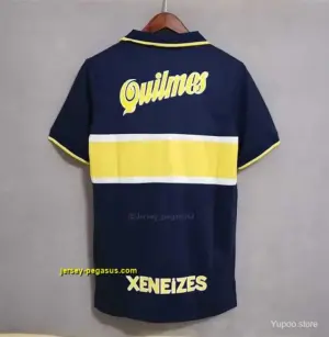 Retro Boca Juniors Home Soccer Jersey