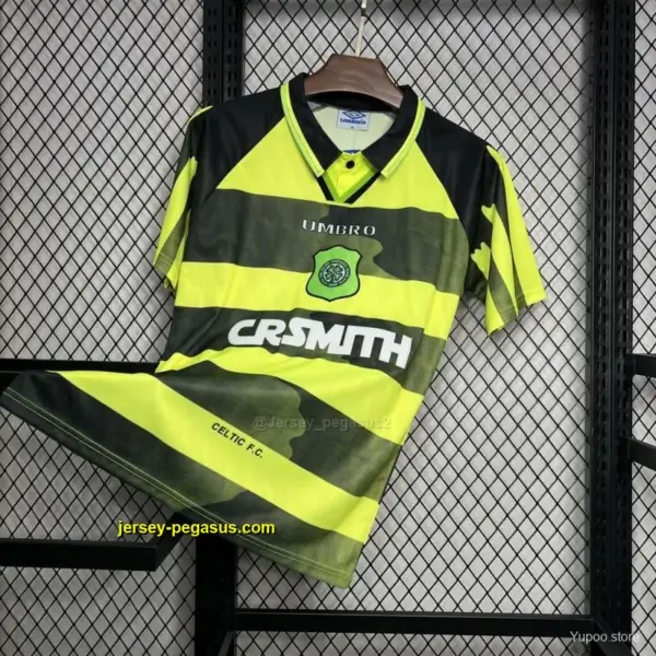 Retro Celtic Away YellowBlack Jersey
