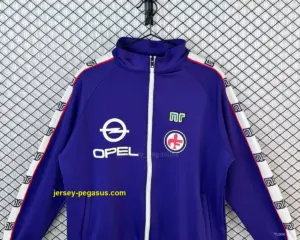 Retro Fiorentina Home Purple Full Zipper Windbreaker