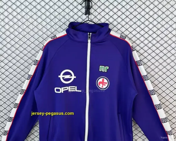 Retro Fiorentina Home Purple Full Zipper Windbreaker