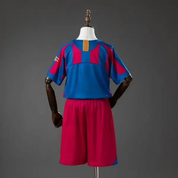 Barcelona Home (UEFA Champions League) Retro Kids Kit Jersey