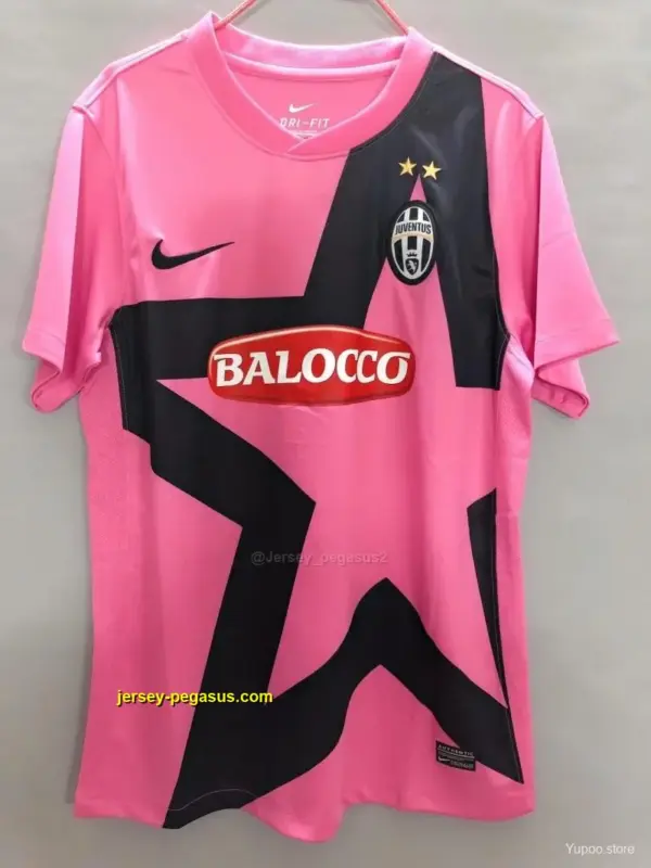 Retro Juventus Away Pink Soccer Jersey