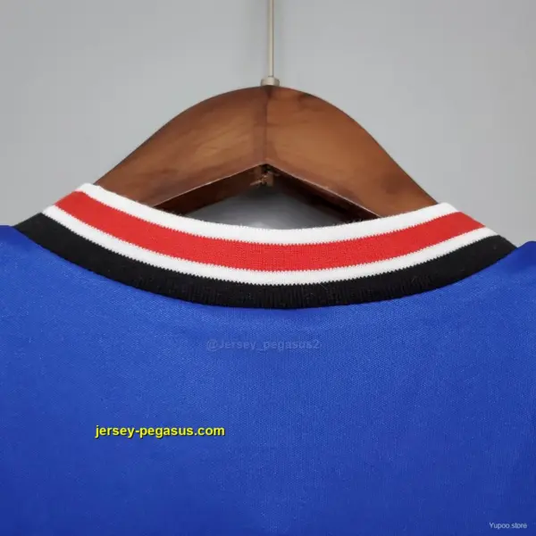 Retro Manchester United away blue Soccer Jersey