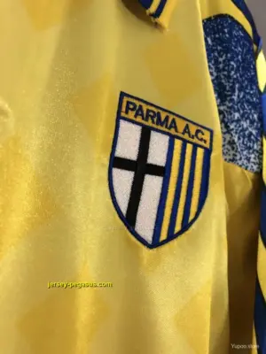 Retro Parma Away Yellow Soccer Jersey