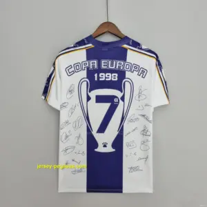 Retro Real Madrid Champions League 7 Champions Commemorative Edition Soccer Jers