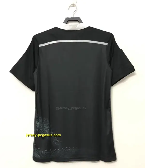 Retro Real Madrid Third Dragon Black Soccer Jersey