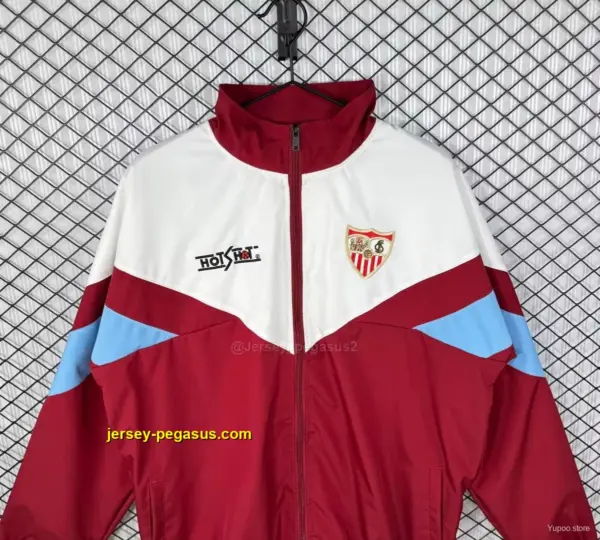 Retro Sevilla WhiteWine Full Zipper Windbreaker