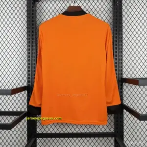 1980 Retro Netherlands Home Long Sleeve Jersey