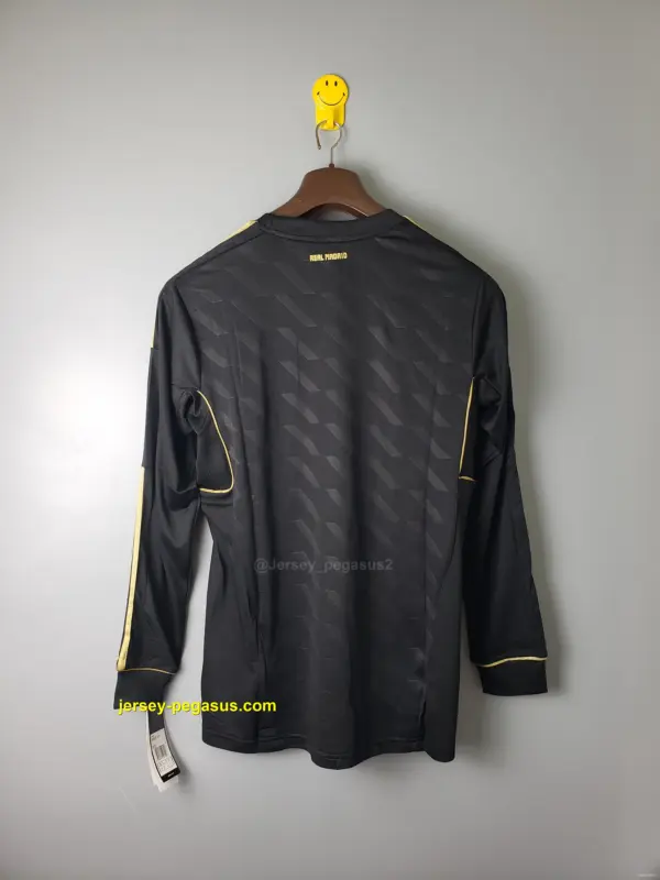 2012 Real Madrid black long sleeves Soccer Jersey