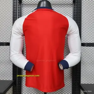 Player Version 2026 Arsenal x Adidas Originals Retro Red with White Long Sleeve