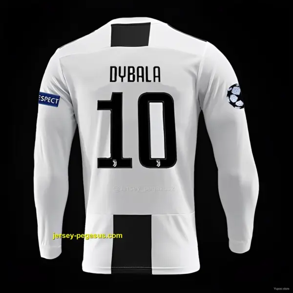 Player Version Retro Juventus Home Long Sleeve Jersey