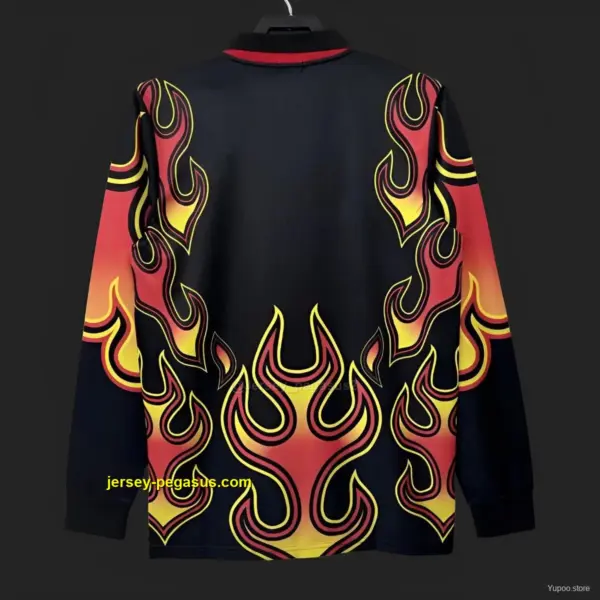 Retro 1998 Japan Goalkeeper Red Flame Long Sleeve Jersey