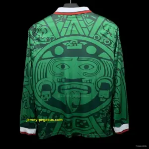 Retro 1998 Mexico Home Long Sleeve Jersey