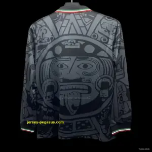 Retro 1998 Mexico Third Black Long Sleeve Jersey